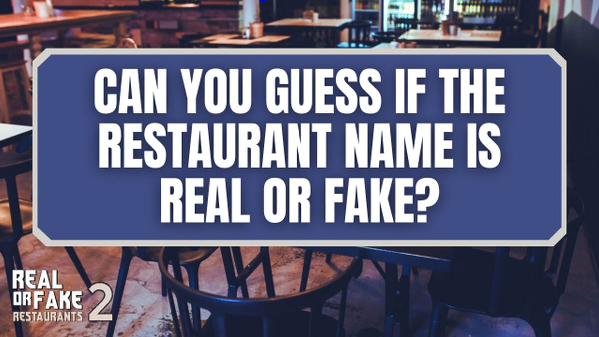 Real Or Fake Restaurants 2 image number null